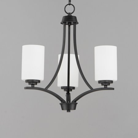 Maxim Lighting Deven 3-Light Chandelier 20033SWBK